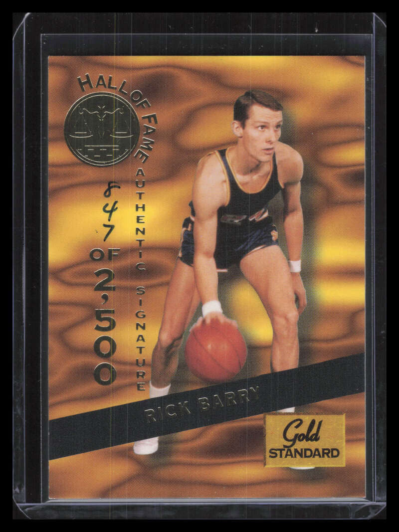 1994 Signature Rookies Gold Standard HOF Autographs 2 Rick Barry Auto 847/2500