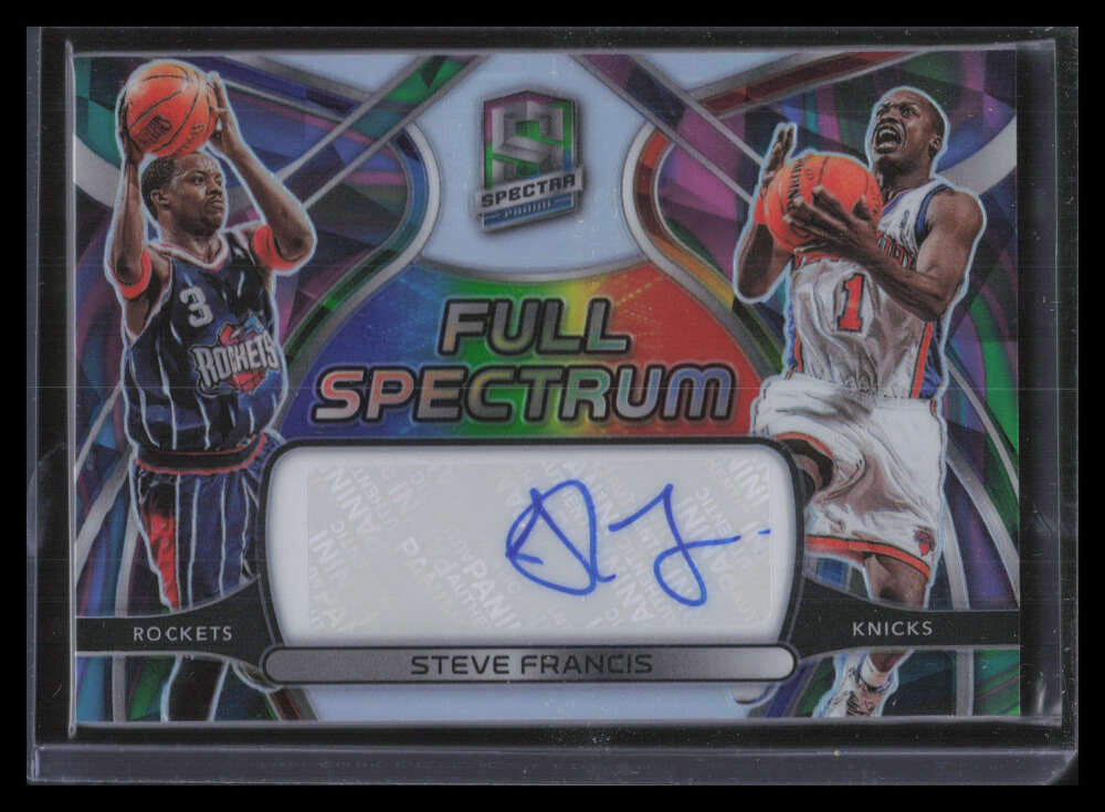 DELETE 128025 2021-22 Panini Spectra Full Spectrum Signatures Marble 3 Steve Francis Auto 5/5