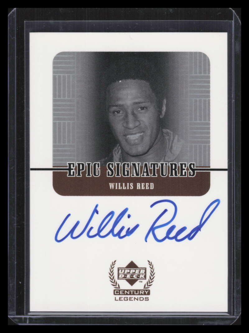 1999 Upper Deck Century Legends Epic Signatures WR Willis Reed Auto