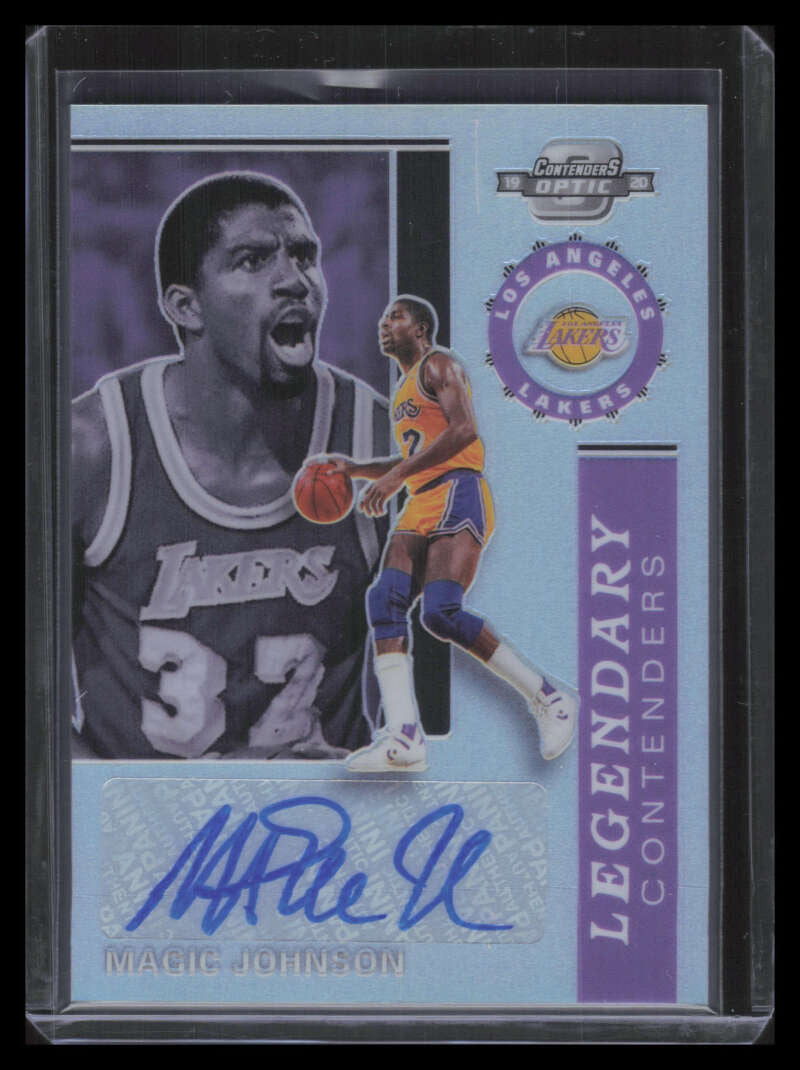 DELETE 128035 2019-20 Panini Contenders Optic Legendary Autographs 19 Magic Johnson Auto 4/49