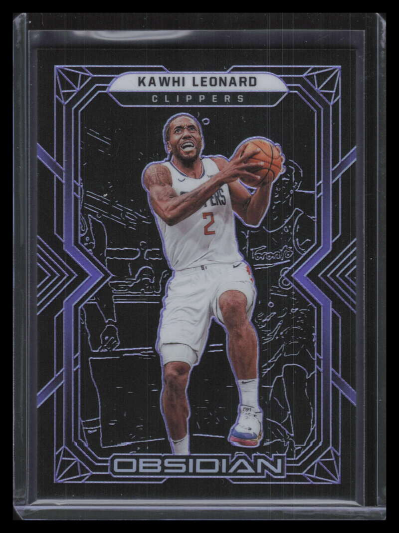 2021-22 Panini Obsidian Electric Etch Purple 2 Kawhi Leonard 41/99