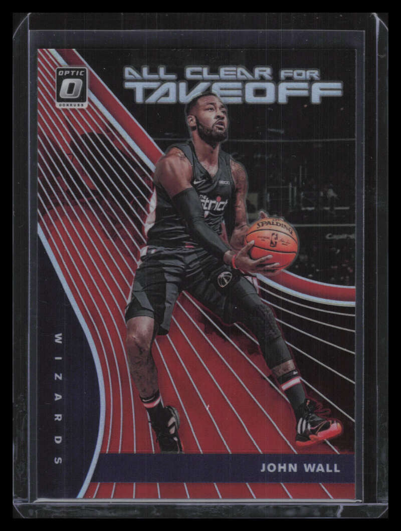 2019-20 Donruss Optic All Clear for Takeoff Red Refractor 5 John Wall 37/99