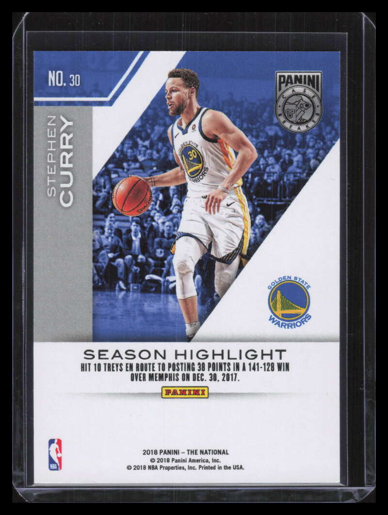 2018 Panini National Convention Case Breaker 30 Stephen Curry
