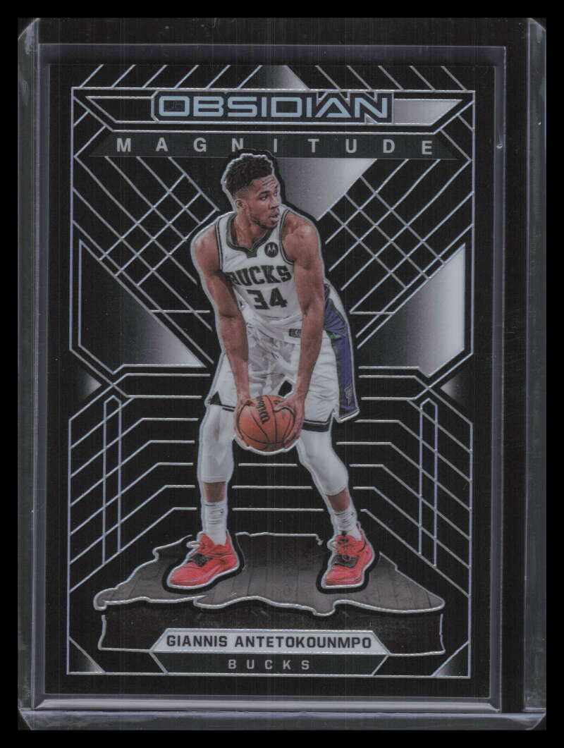 2021-22 Panini Obsidian Magnitude 34 Giannis Antetokounmpo 78/99
