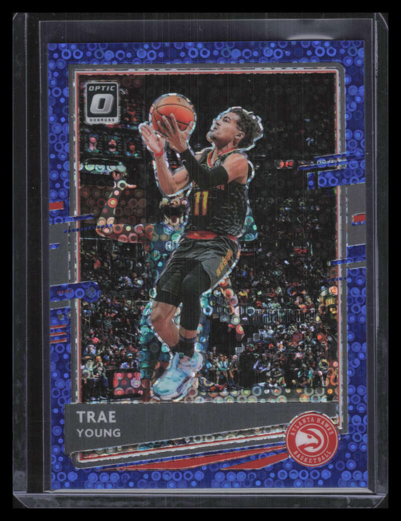 DELETE 128106 2020-21 Donruss Optic Fast Break Blue Refractor 2 Trae Young 9/50