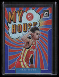 DELETE 128118 2021-22 Donruss Optic My House Blue Refractor 14 Trae Young 1/85
