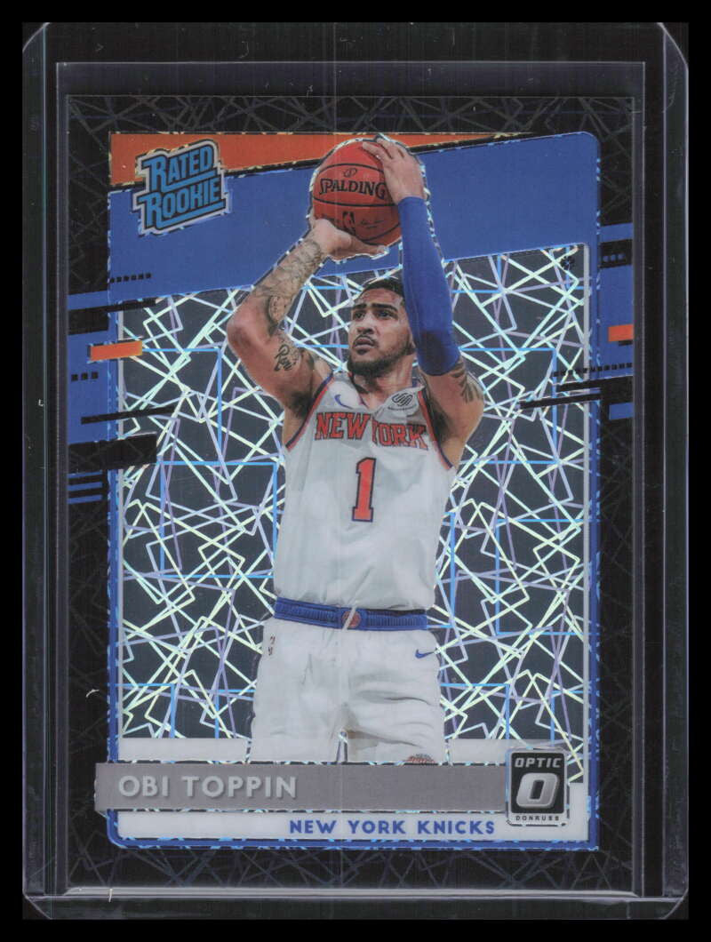 DELETE 128196 2020-21 Donruss Optic Black Velocity 158 Obi Toppin RR Rated Rookie 26/39