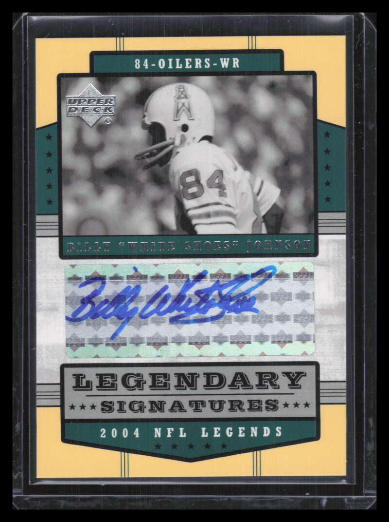 2004 Upper Deck Legends Legendary Signatures LSBY Billy White Shoes Johnson Auto