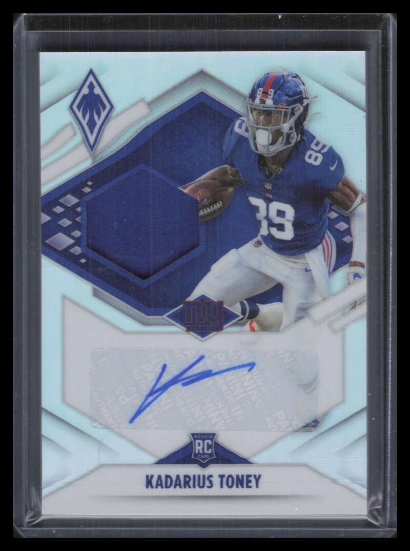 2021 Panini Phoenix Premiere Autographs Kadarius Toney Rookie Jersey Auto 77/99