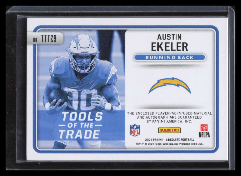 2021 Absolute Tools of Trade Autograph 29 Austin Ekeler Triple Jersey Auto 47/99