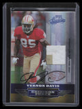 DELETE 128268 2008 Absolute Gridiron Force Material Autographs Vernon Davis Patch Auto 10/15