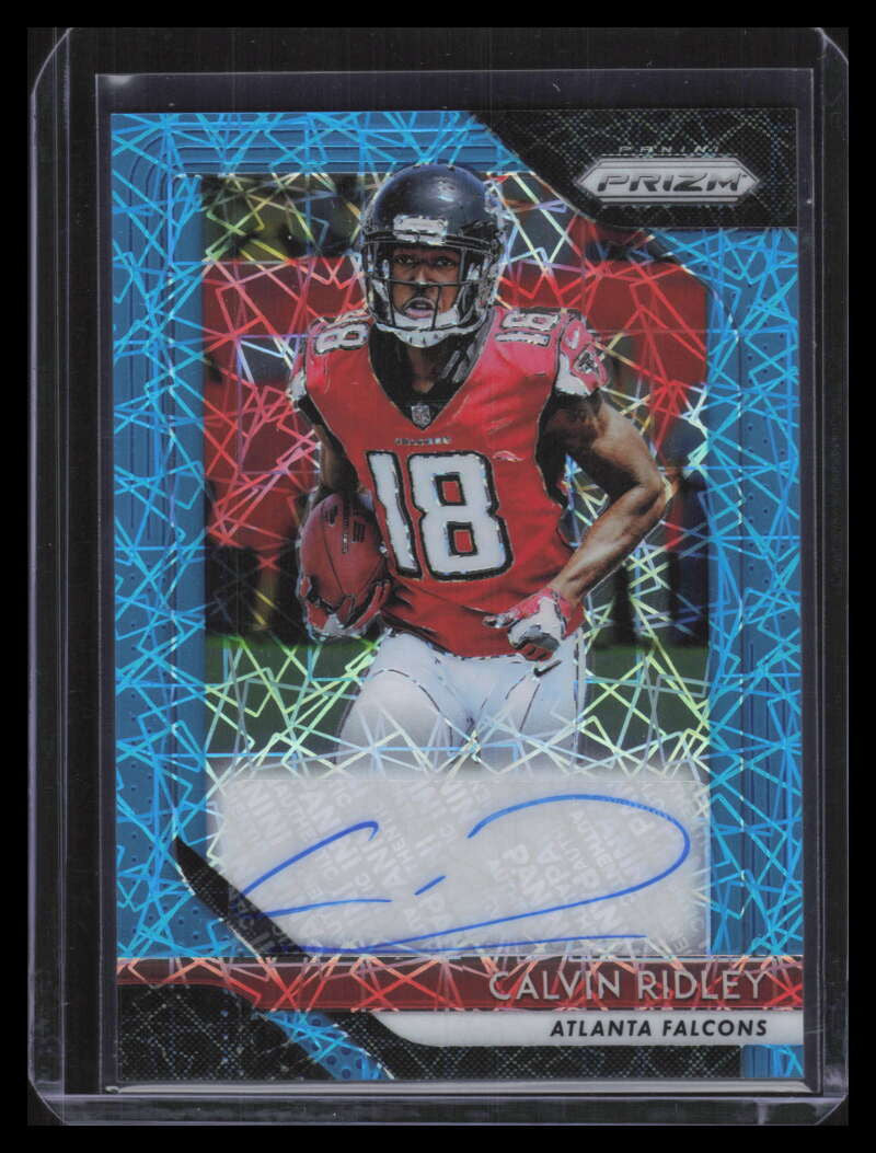 2018 Panini Prizm Rookie Autographs Prizms Lazer 9 Calvin Ridley Rookie Auto