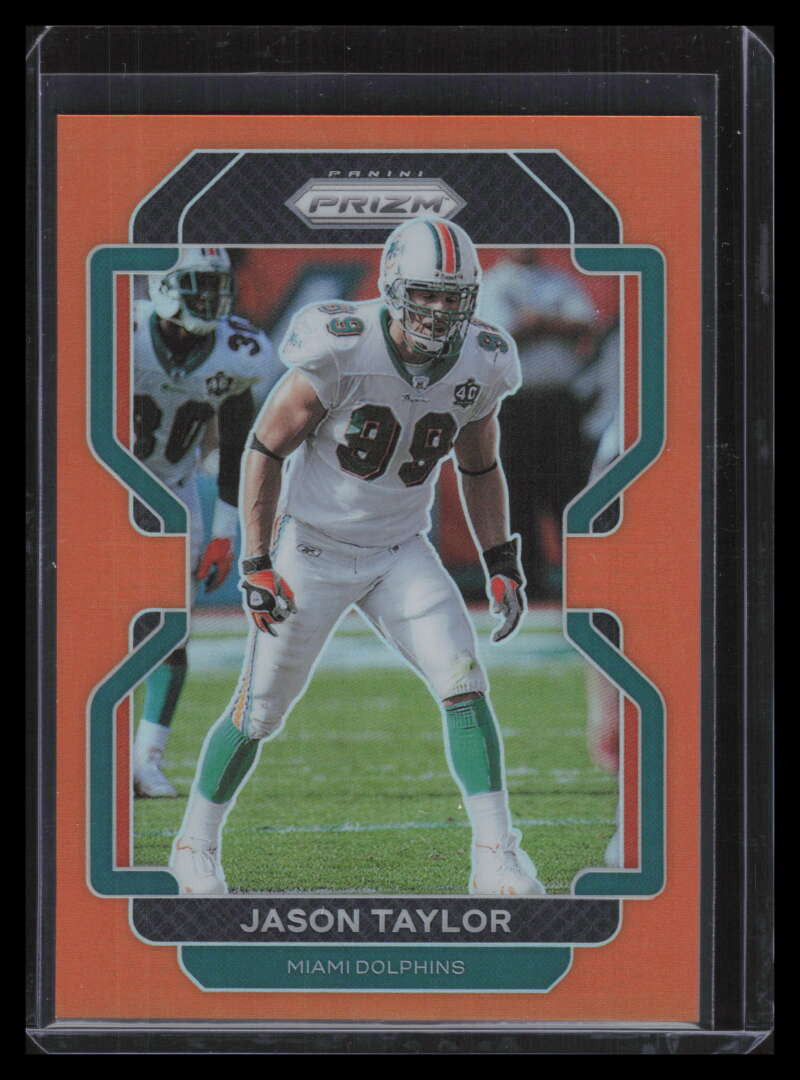 2021 Panini Prizm Prizms Orange Refractor 113 Jason Taylor 97/249