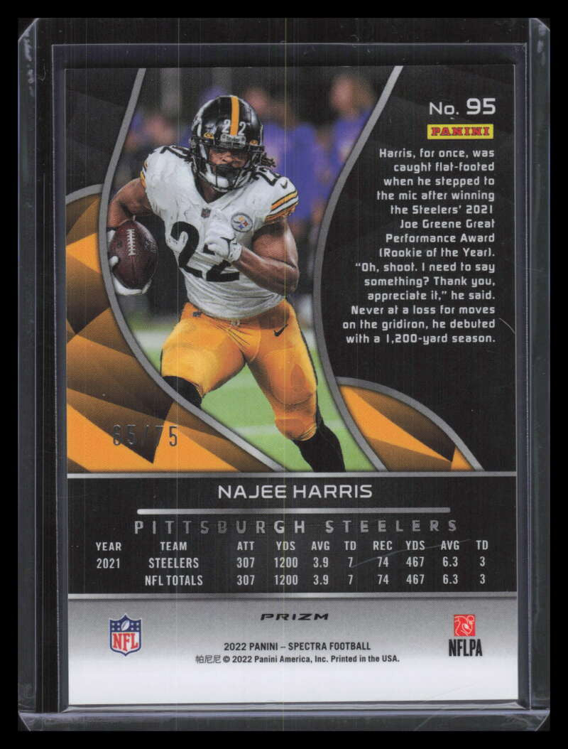 2022 Panini Spectra Hyper 95 Najee Harris 65/75