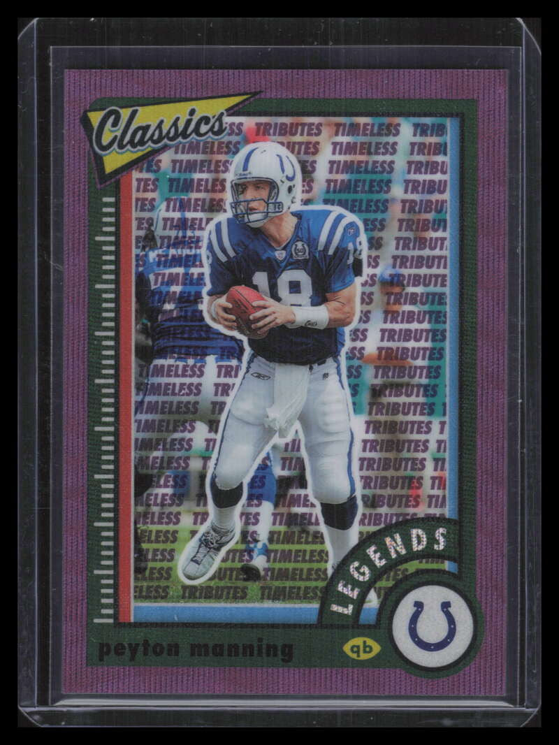 2022 Classics Premium Timeless Tributes h2 Purple 102 Peyton Manning LEG 33/50
