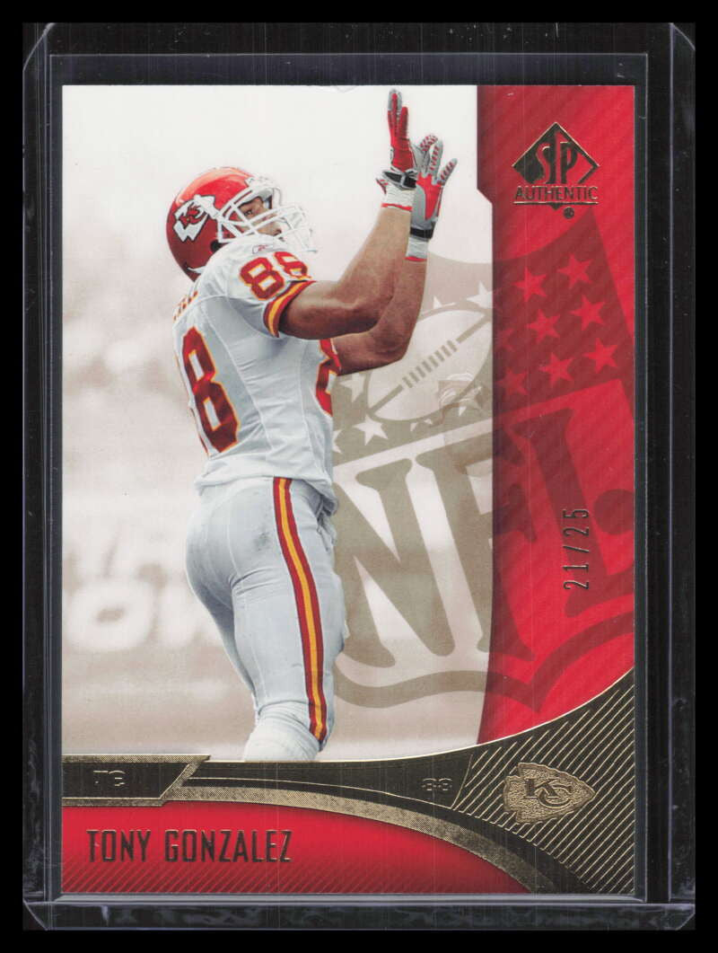 2006 SP Authentic Gold 45 Tony Gonzalez 21/25