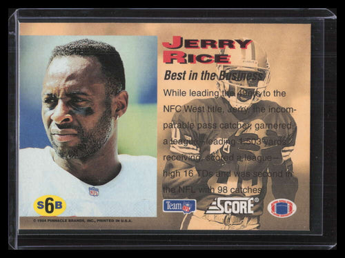 1994 Pinnacle/Sportflics Super Bowl 6 Jerry Rice /1000