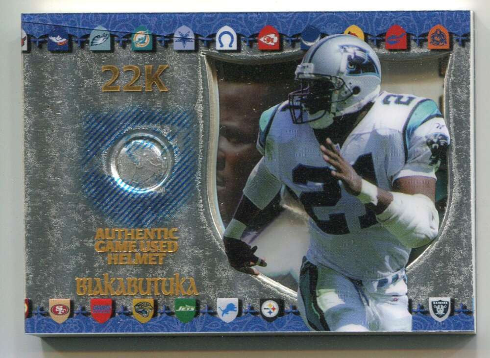 1997 Excalibur Game Helmets 22k 23 Tim Biakabutuka Helmet /249