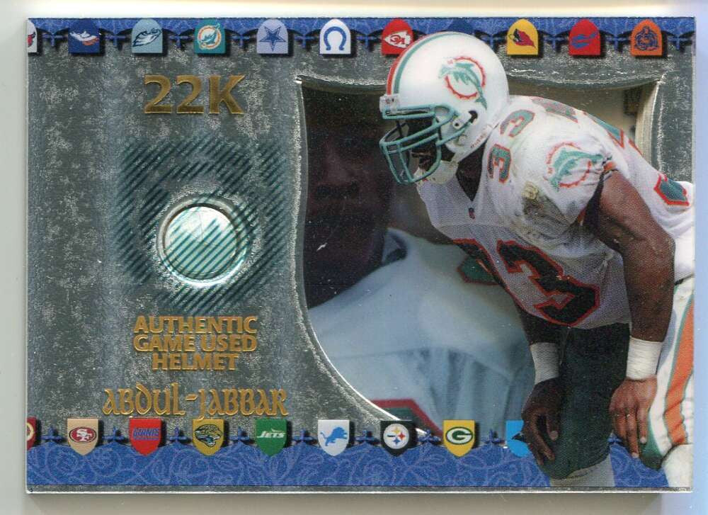 1997 Excalibur Game Helmets 22k 24 Karim Abdul-Jabbar Helmet /249