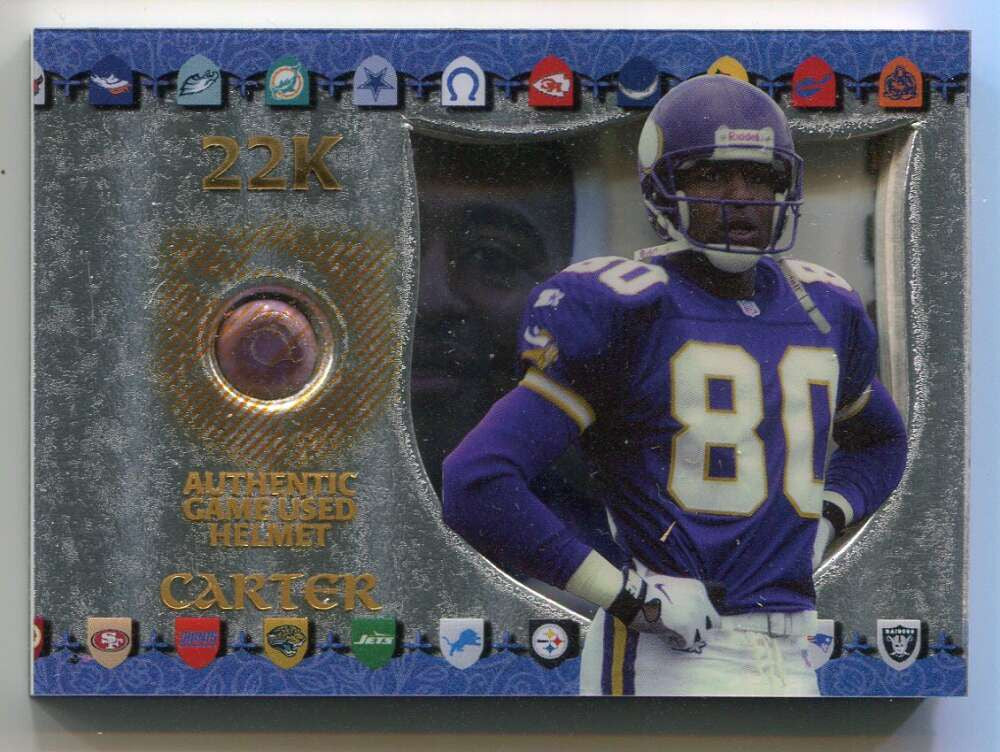 1997 Excalibur Game Helmets 22k 22 Cris Carter Helmet /249