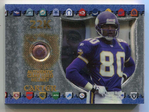 1997 Excalibur Game Helmets 22k 22 Cris Carter Helmet /249