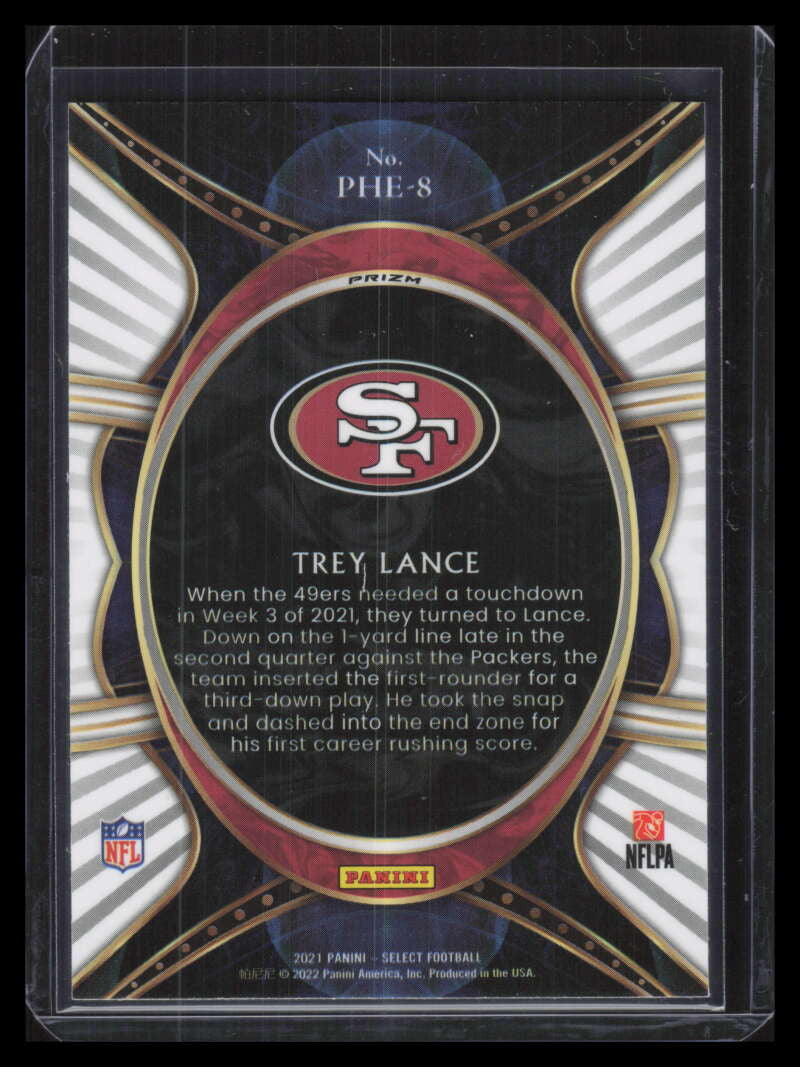 DELETE 128571 2021 Select Phenomenon Prizm Silver Refractor 8 Trey Lance Rookie