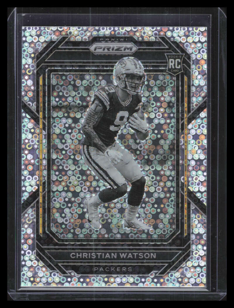 DELETE 128586 2022 Panini Prizm Variations No Huddle Black White 314 Christian Watson Rookie