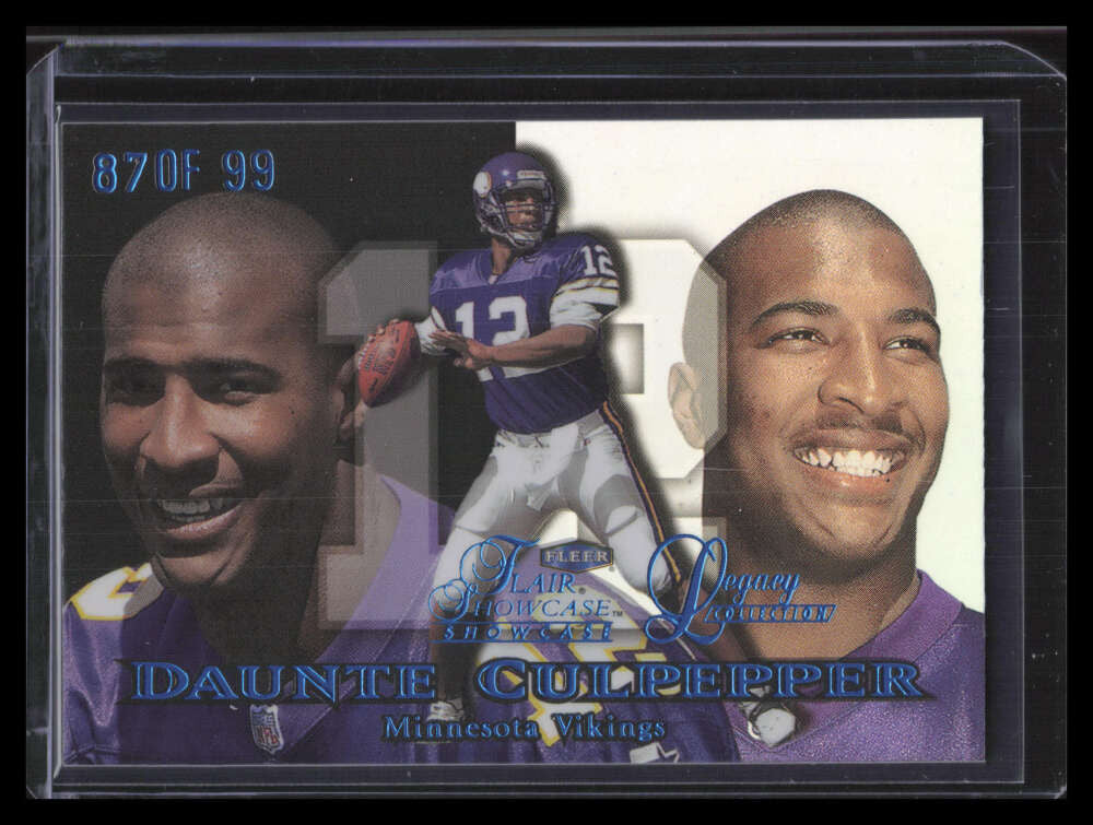1999 Flair Showcase Legacy Collection 169 Daunte Culpepper Rookie 87/99
