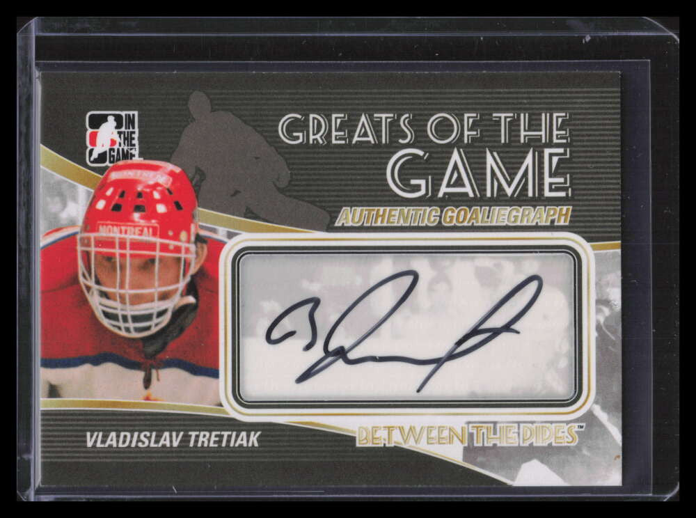 2010-11 Between the Pipes Autographs AVT Vladislav Tretiak Auto SP Greats Game