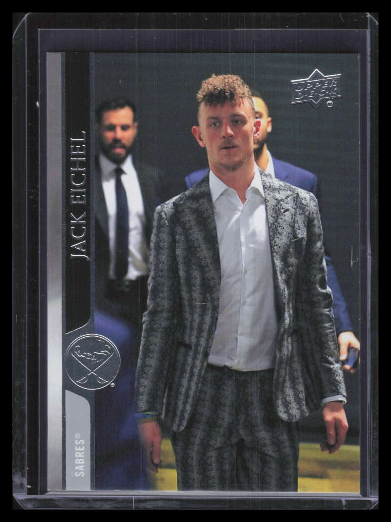 2020-21 Upper Deck Photo Variation 21 Jack Eichel Suit SP Street Clothes