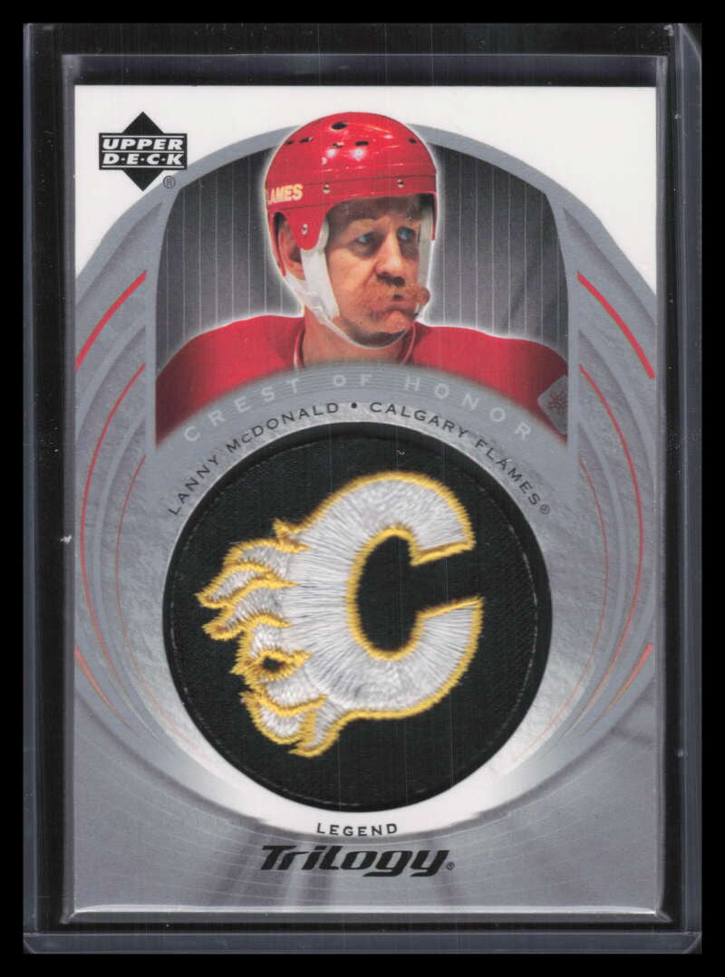 2003-04 Upper Deck Trilogy 133 Lanny McDonald COH Patch Crest of Honor