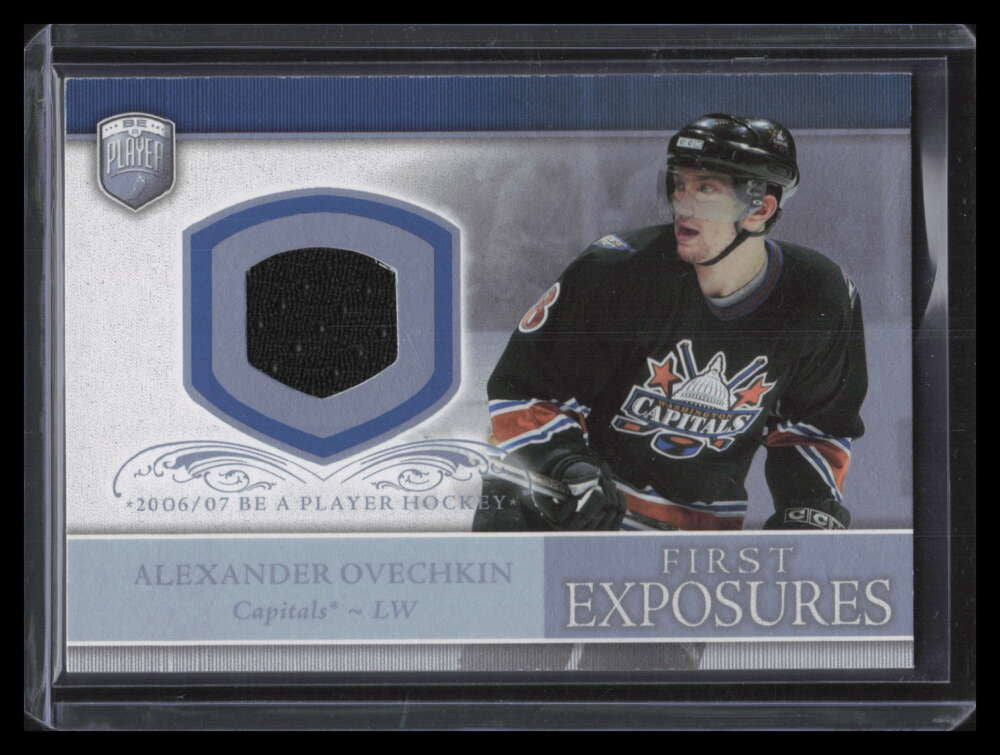 2006-07 Be A Player Portraits First Exposures FEAO Alexander Ovechkin Jersey