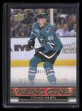 SOLD 128784 2013-14 Upper Deck Exclusives 248 Tomas Hertl Rookie YG Young Guns 91/100