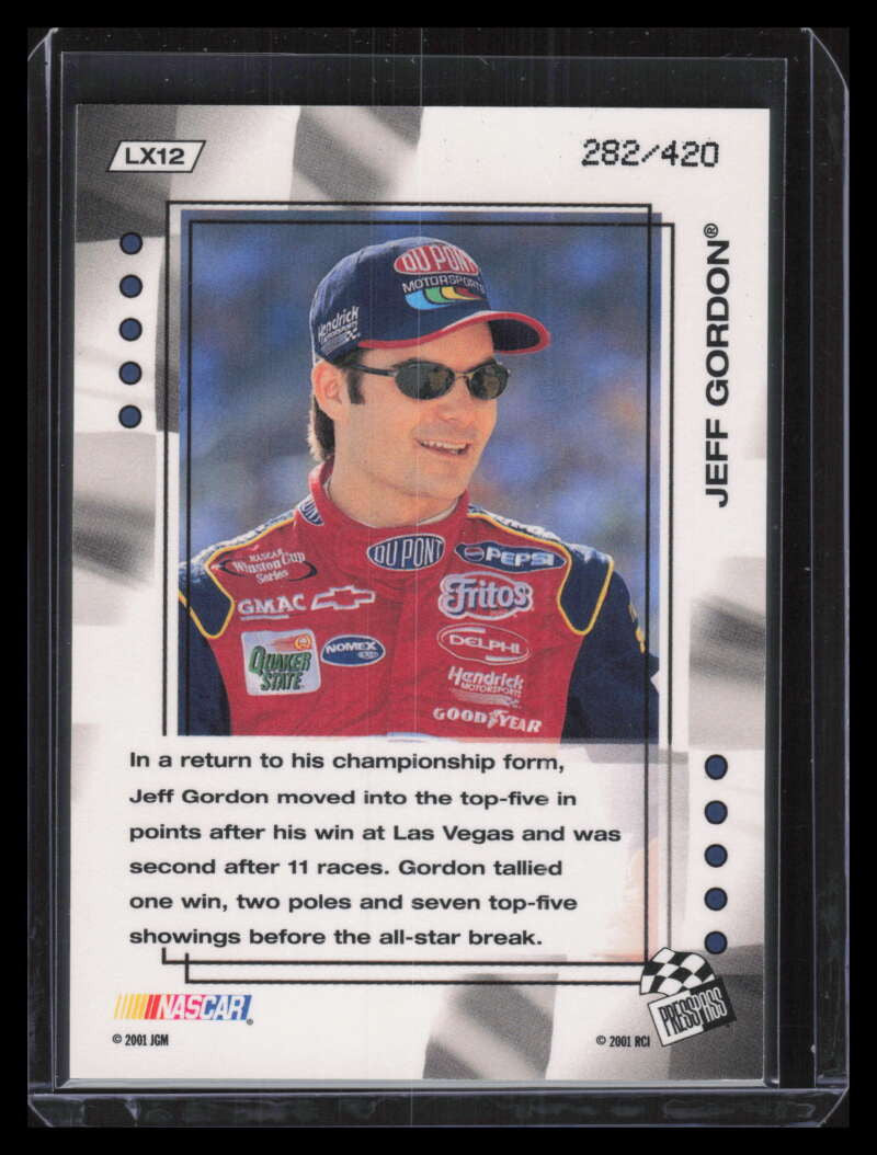 2001 VIP Explosives Lasers lx12 Jeff Gordon 282/420