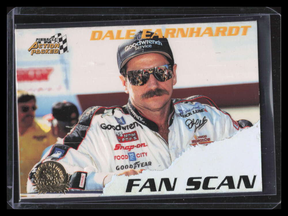 1996 Action Packed Credentials Fan Scan 1 Dale Earnhardt