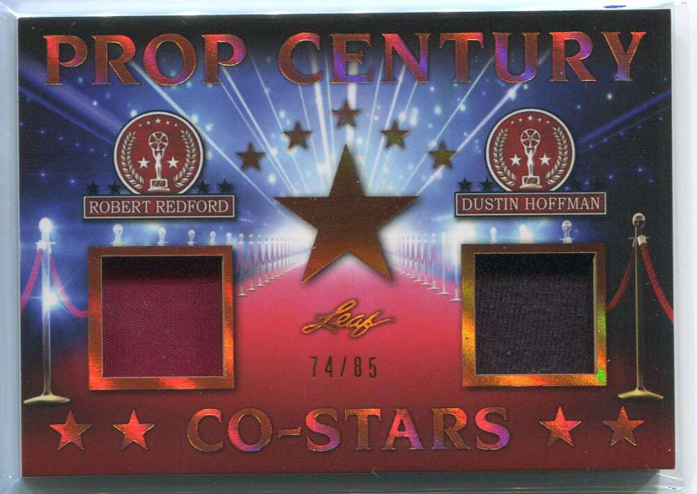 2019 Leaf Pop Century Metal Prop Co-Stars Redford Dustin Hoffman Relic 74/85