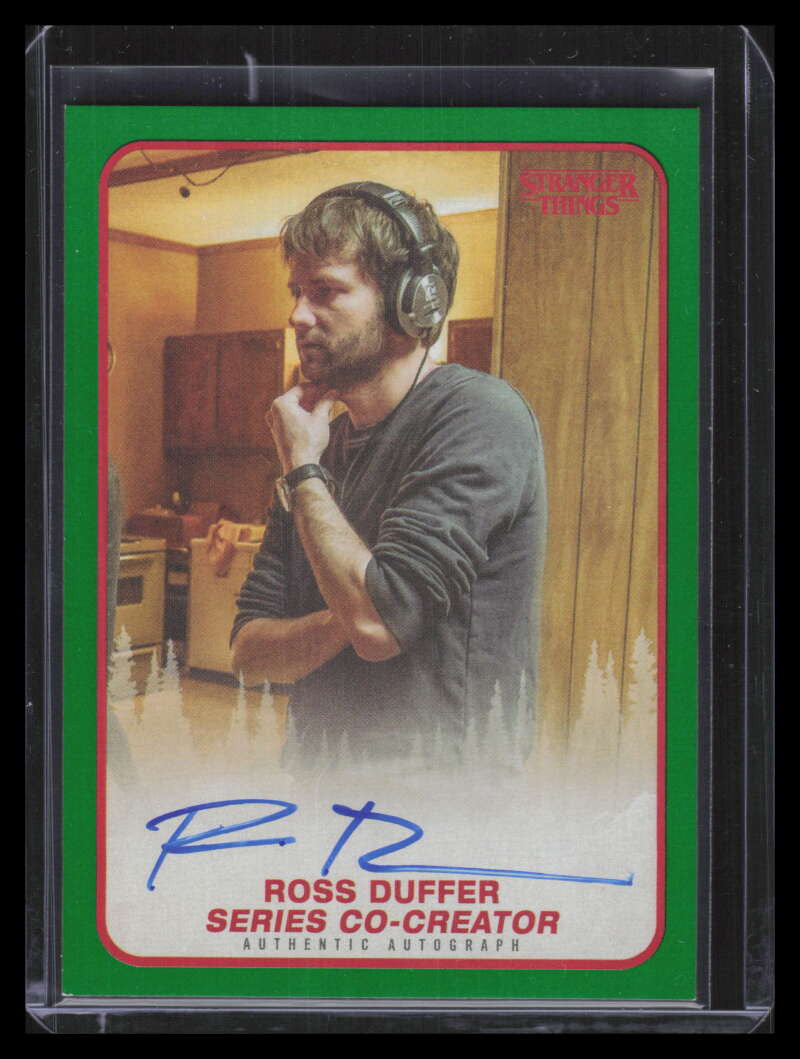 2018 Stranger Things Season 1 Autographs Green ARD Ross Duffer Auto 24/50