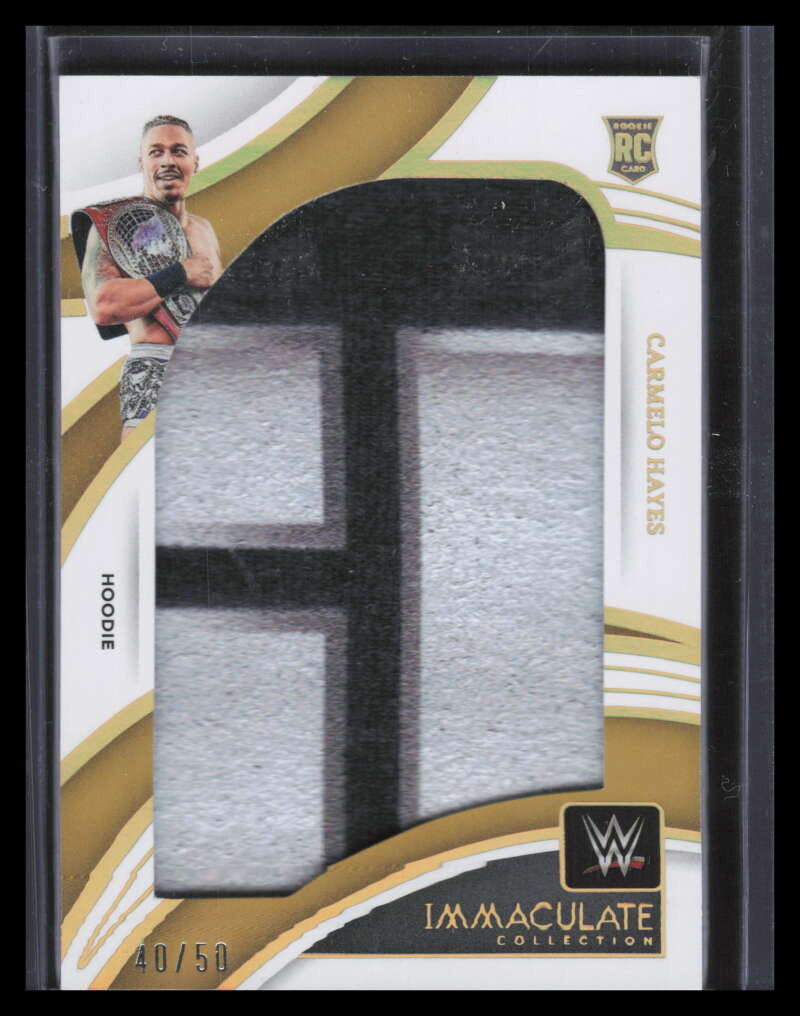 2022 Immaculate WWE Jumbo Hoodie JMCHY Carmelo Hayes Rookie Hoodie 40/50