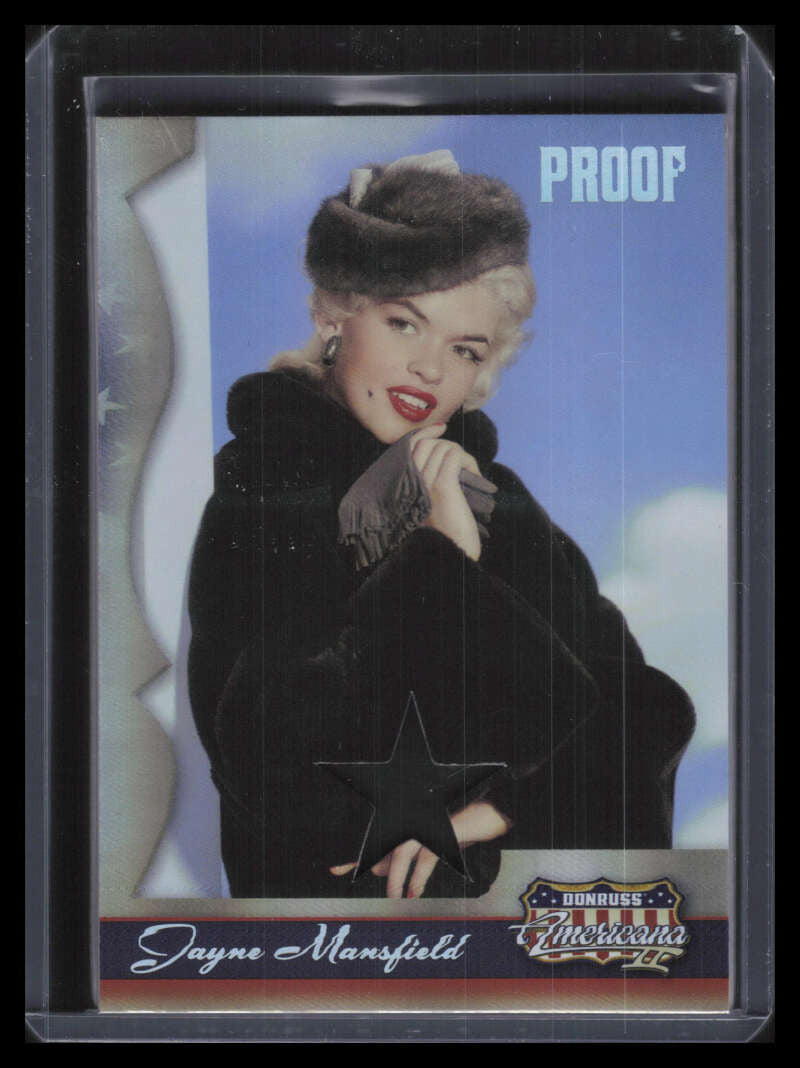 DELETE 128937 2008 Americana Stars Material Silver Proofs 206 Jayne Mansfield Shirt Relic 9/50