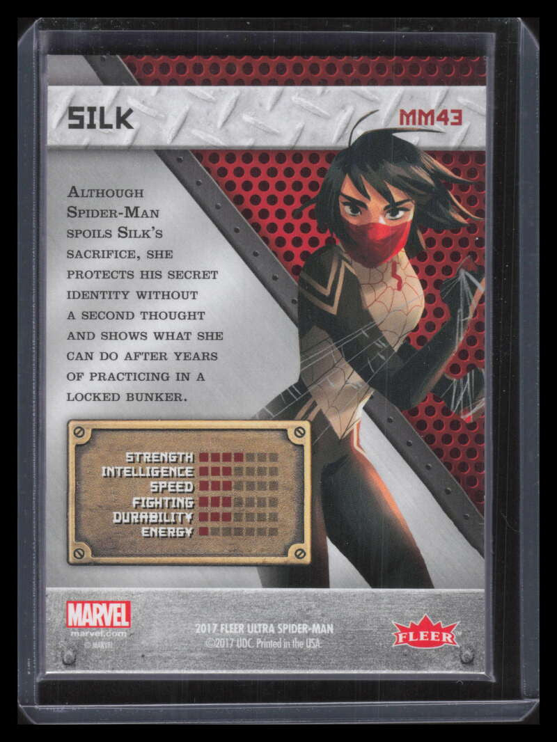 2017 Fleer Ultra Spider-Man Marvel Metal mm43 Silk
