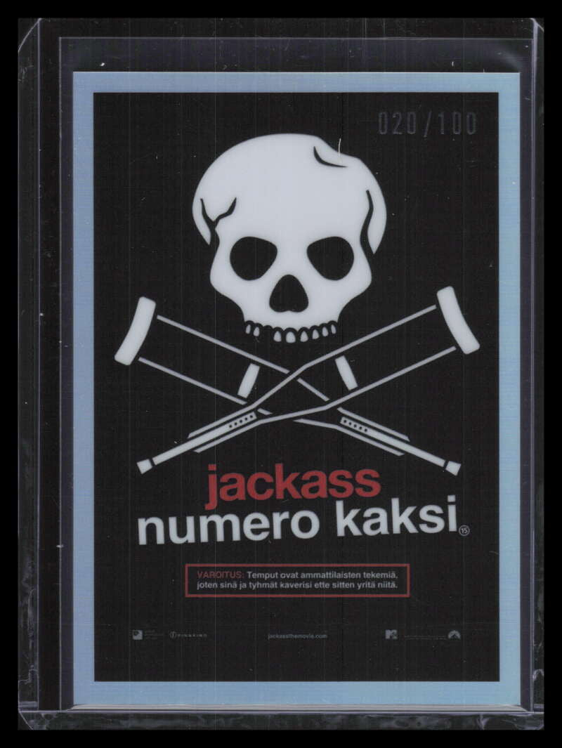 2022 Zerocool Jackass Movie Posters Holo mp8 Jackass Number Two: Finnish 20/100