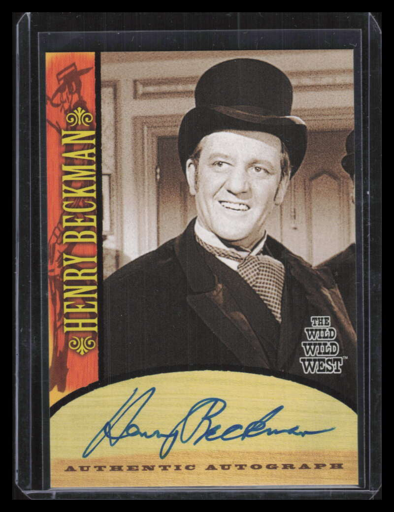 DELETE 129056 2000 Best of The Wild Wild West Season One Autographs a11 Henry Beckman Auto