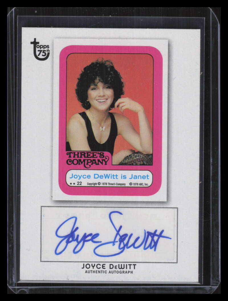 DELETE 129059 2013 Topps 75th Anniversary Autographs NNO Joyce DeWitt Auto Janet
