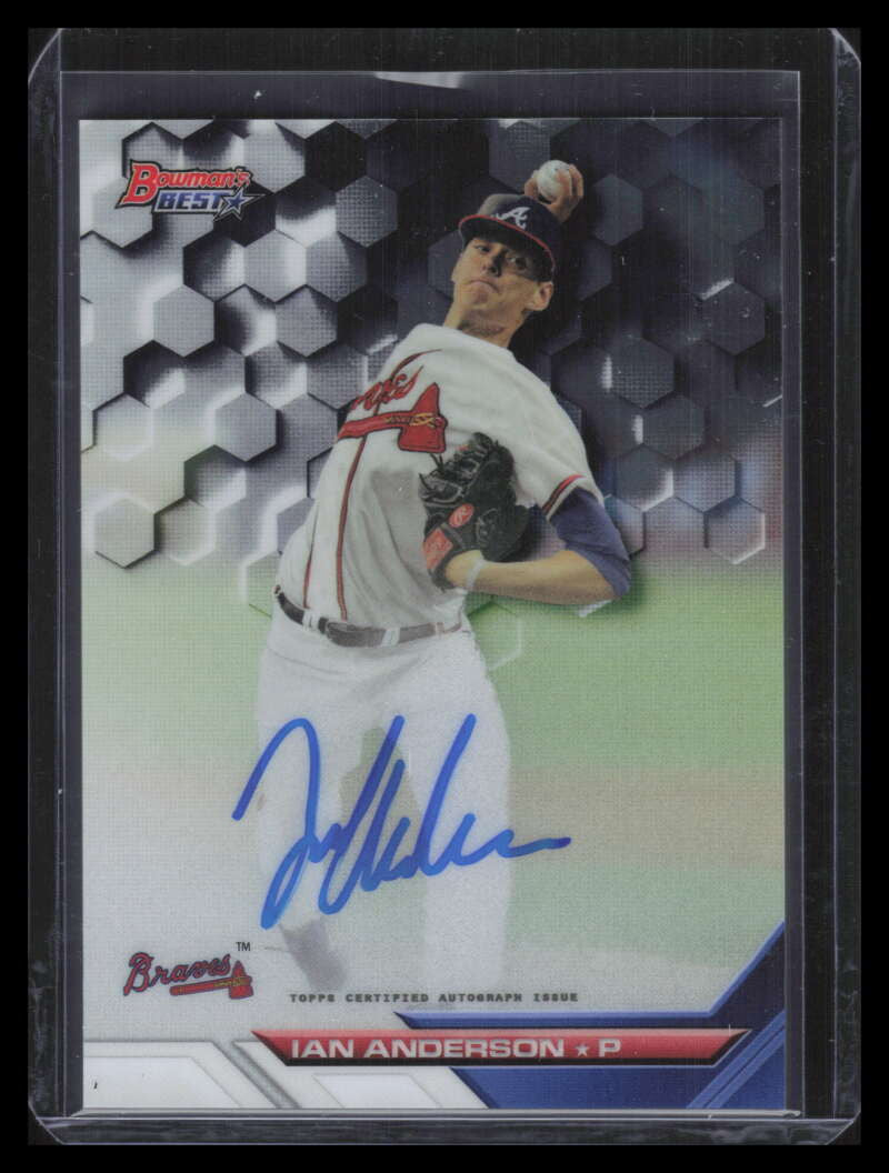 2016 Bowman's Best Best of '16 Autographs b16ia Ian Anderson Rookie Auto