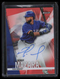 2017 Finest Autographs Orange Refractor FANM Nomar Mazara Auto 5/25