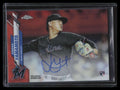 2020 Topps Chrome Autographs Orange Refractor Jordan Yamamoto Rookie Auto 7/25