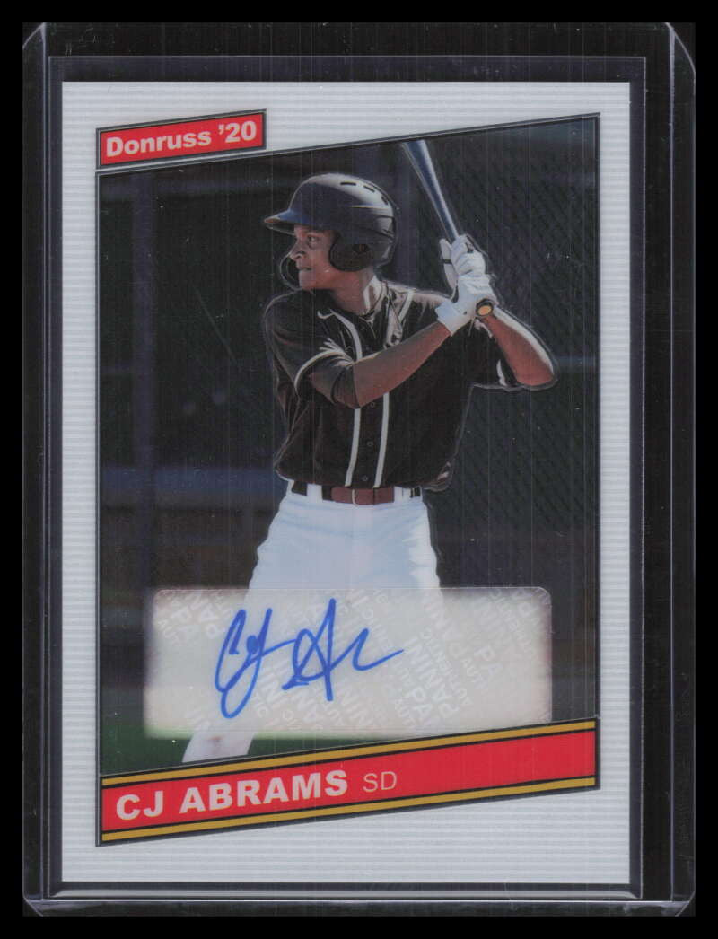 2020 Donruss Optic Retro '86 Signatures 14 CJ Abrams Rookie Auto