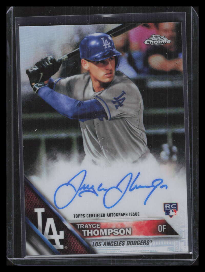 2016 Topps Chrome Autographs Refractor RATTH Trayce Thompson Rookie Auto 110/499