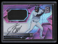2017 Panini Spectra Autographs Neon Pink 23 Josh Bell Rookie Jersey Auto 34/49