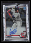 DELETE 129217 2020 Bowman Chrome Prospect Autographs CPAOG Oscar Gonzalez Rookie Auto